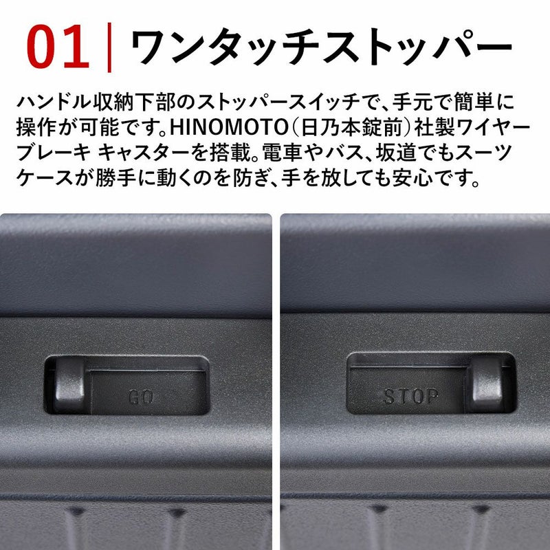 【正規1年保証】スーツケースTOMARU50L容量拡張56L3泊4泊5泊ドアオープン軽量キャリーケースキャリーバッグおしゃれ軽い頑丈丈夫旅行修学旅行TSAロックTIERRALティエラル