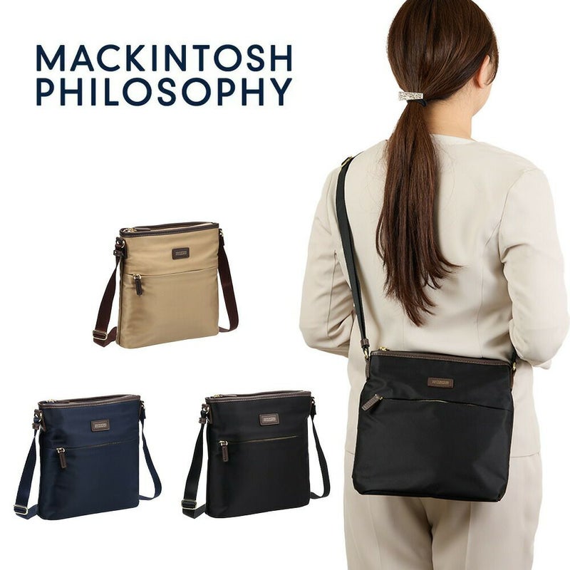 マッキントッシュフィロソフィーショルダーバッグアメリア2ショルダータテ型レディースMACKINTOSHPHILOSOPHY撥水斜めがけななめがけ旅行ブランドおしゃれ軽い観光きれいめスリムコンパクト68091