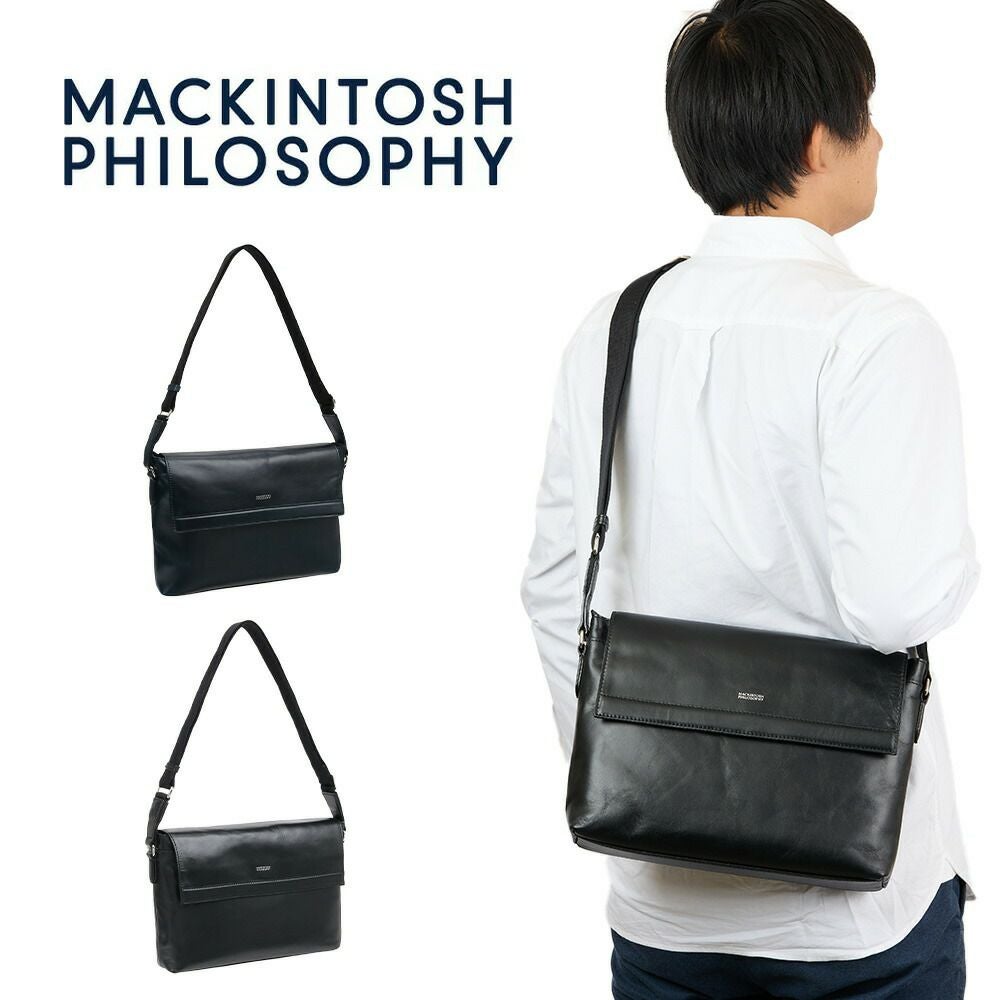 マッキントッシュフィロソフィーショルダーバッグB5サイズフラップ付きレザーショルダーバックMACKINTOSHPHILOSOPHYブレイヴァル本革メンズ通勤革レザー73111