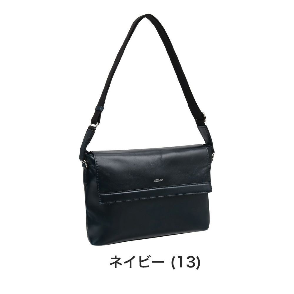 マッキントッシュフィロソフィーショルダーバッグB5サイズフラップ付きレザーショルダーバックMACKINTOSHPHILOSOPHYブレイヴァル本革メンズ通勤革レザー73111
