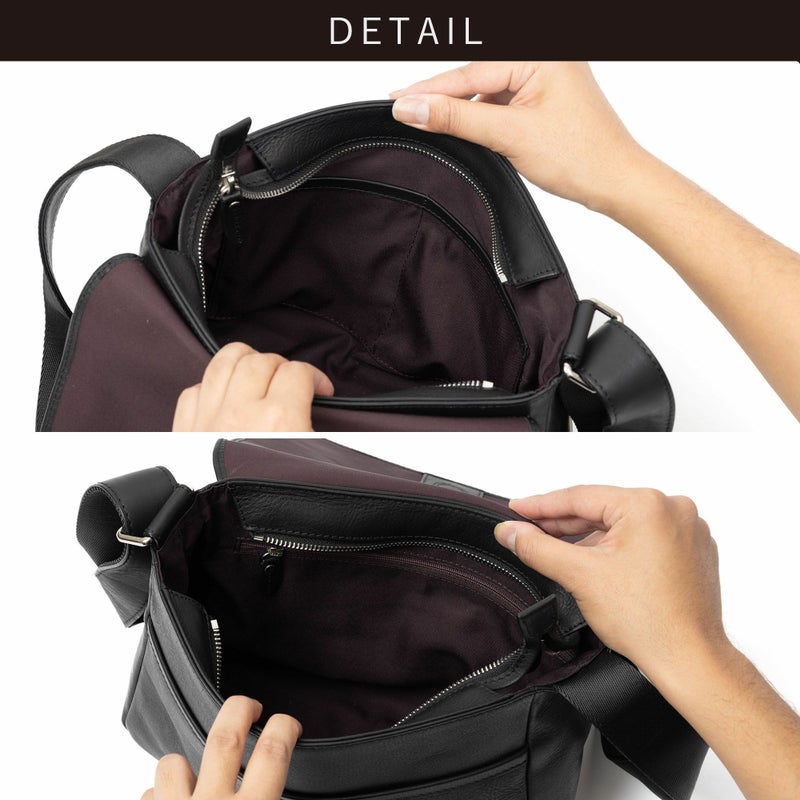 ショルダーバッグメンズ本革レザーブランドファスナー付きショルダーバッグ革大容量大きめ人気おすすめかっこいいレディースショルダーバック斜めがけ大人30代40代50代エペepeepe013