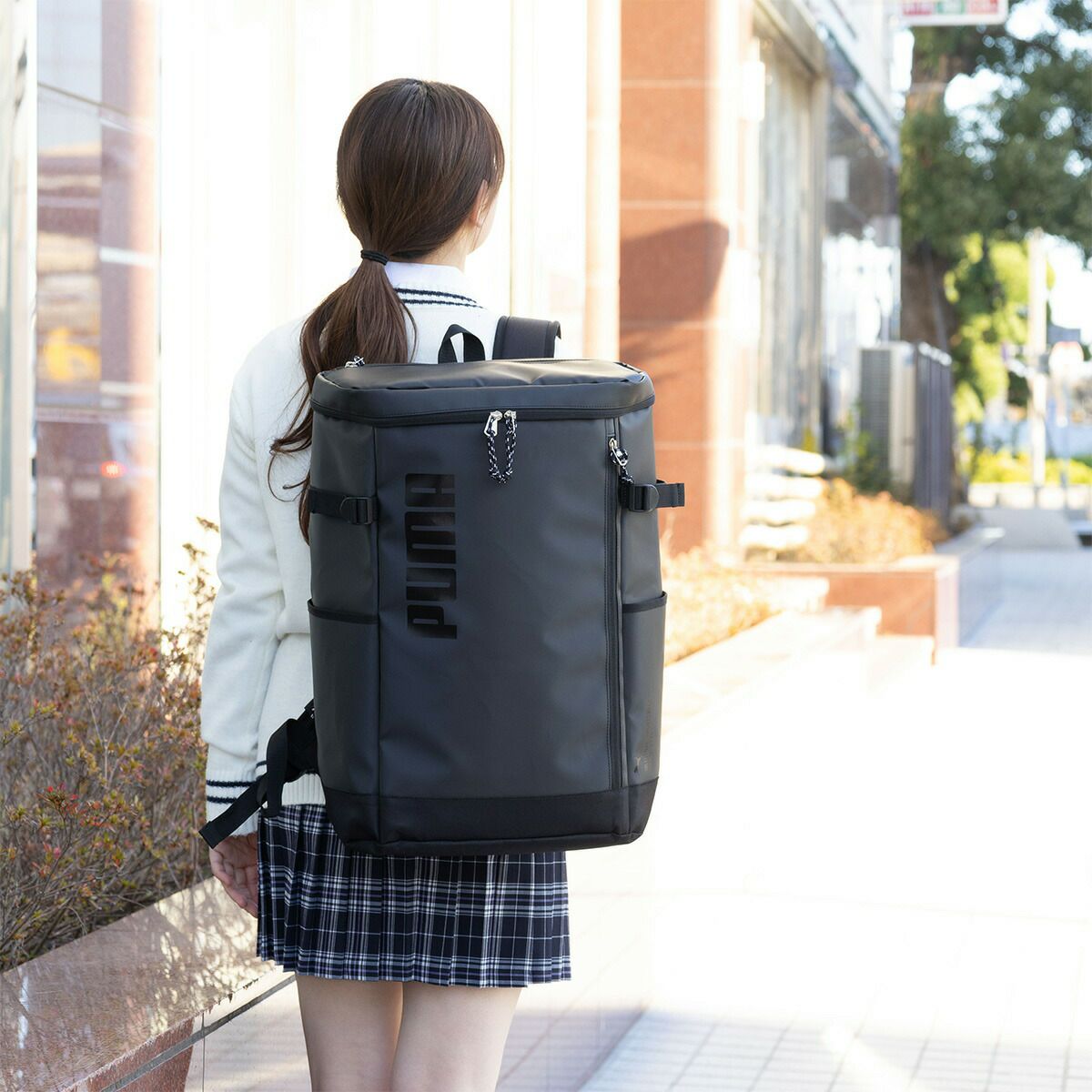 PUMAリュック通学大容量プーマ40LA3男子女子メンズレディースボックス型リュックサックバックパックリックサック通学リュックボックスリュックブランド人気大きめ高校生中学生J20357