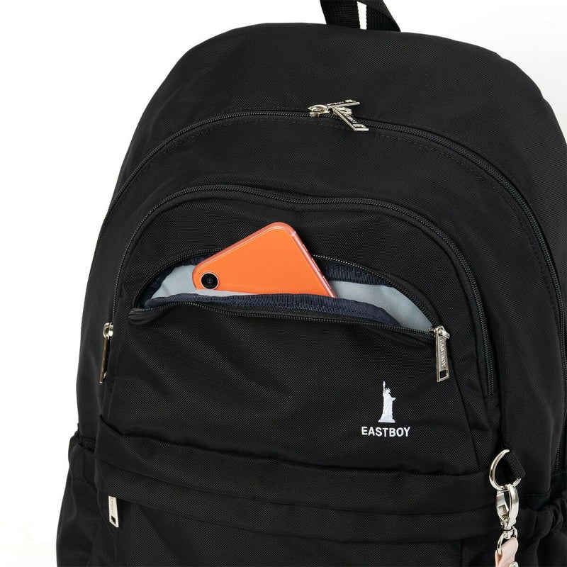 イーストボーイリュック通学女子女子高生EASTBOY32LB4A4レディース中学生高校生リュックサックスクールリュック通学リュックブランド撥水大容量可愛いシンプル黒ブラックEASTBOYEBA101