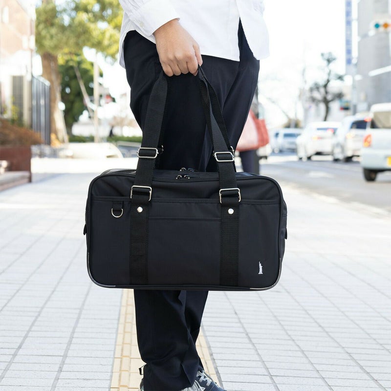 イーストボーイスクールバッグナイロンEASTBOYスクバブランドA4女子中学生高校生女子高生レディーススクールバック通学2層式ナイロンバッグ黒色紺色5209306