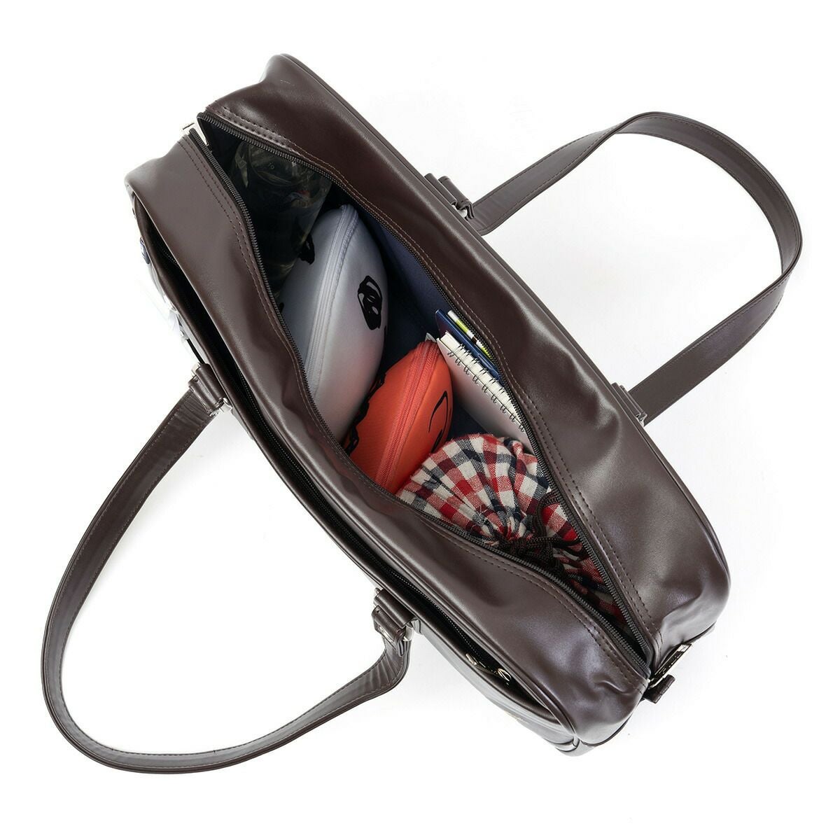 フィラスクールバッグFILA合皮A4女子中学生高校生女子高生レディーススクールバックサブバッグサブバックスクバブランド通学おしゃれかわいい大容量ブラックブラウン7895