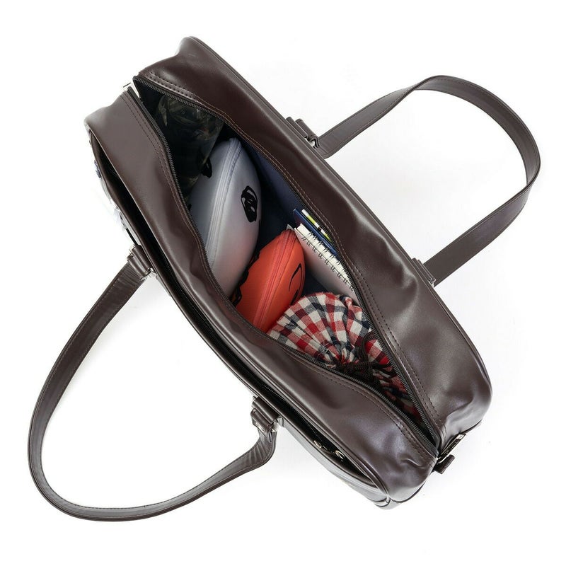 フィラスクールバッグFILA合皮A4女子中学生高校生女子高生レディーススクールバックサブバッグサブバックスクバブランド通学おしゃれかわいい大容量ブラックブラウン7895