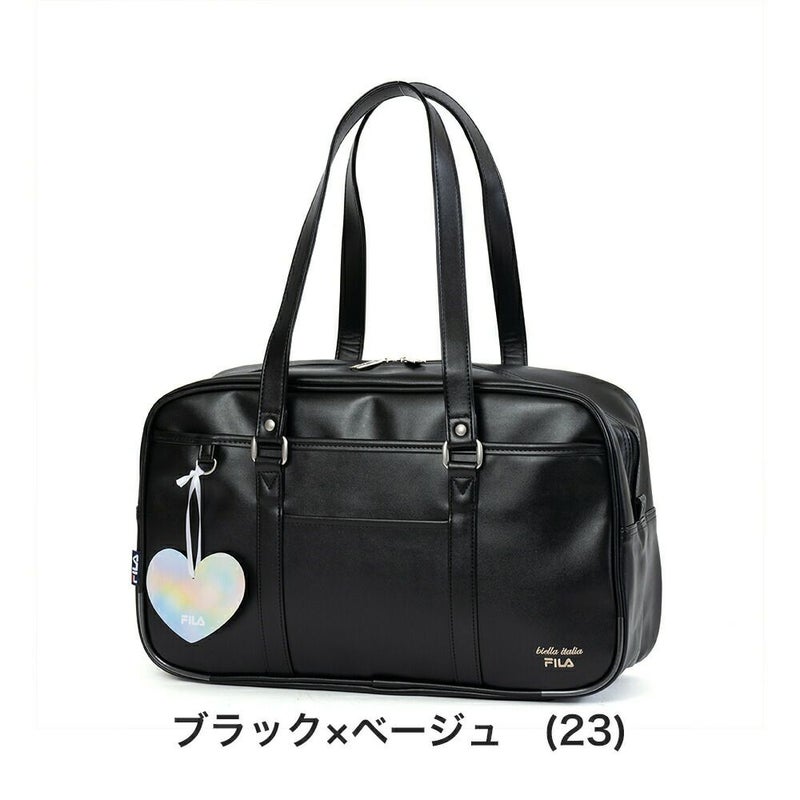 フィラスクールバッグFILA合皮A4女子中学生高校生女子高生レディーススクールバックサブバッグサブバックスクバブランド通学おしゃれかわいい大容量ブラックブラウン7895