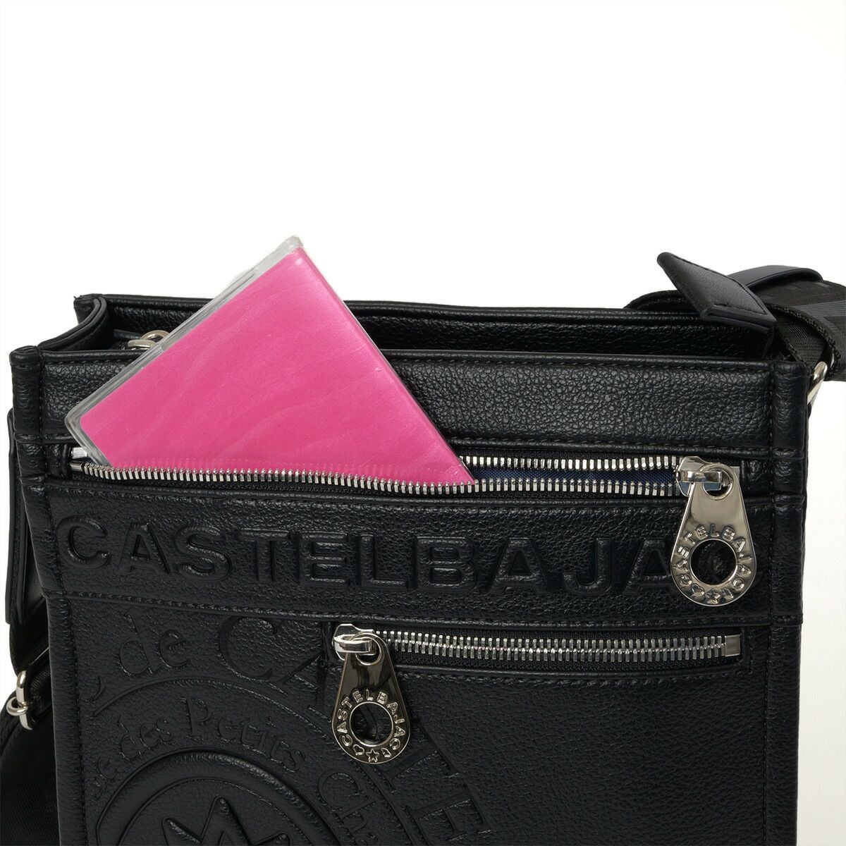 カステルバジャックショルダーバッグ縦型ショルダーバッグCASTELBAJACダナンメンズレディースショルダーバックブランド普段使い旅行お出かけ大人男性女性人気45114