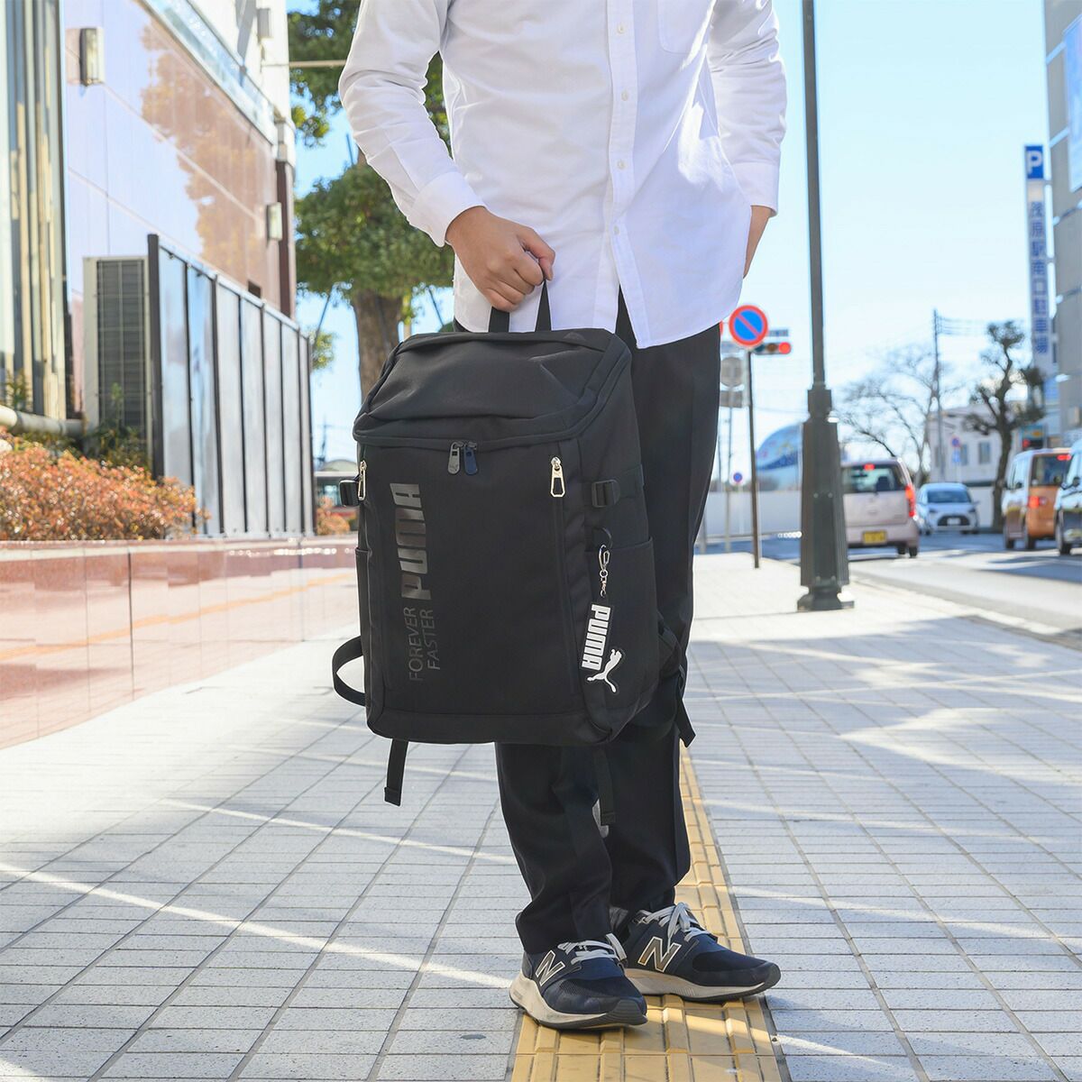 PUMAリュック通学プーマ30LA4B4男子女子メンズレディースボックス型大容量リュックサックバックパックリックサック通学リュックボックスリュックブランド人気大きめ高校生中学生J20292