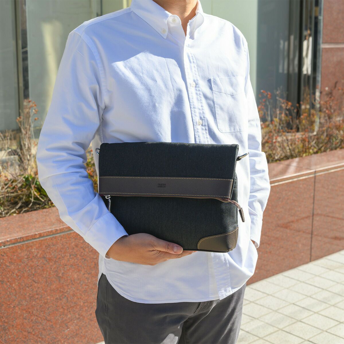 タケオキクチ ショルダーバッグ TAKEO KIKUCHI サード B5 2WAY 横型 TK