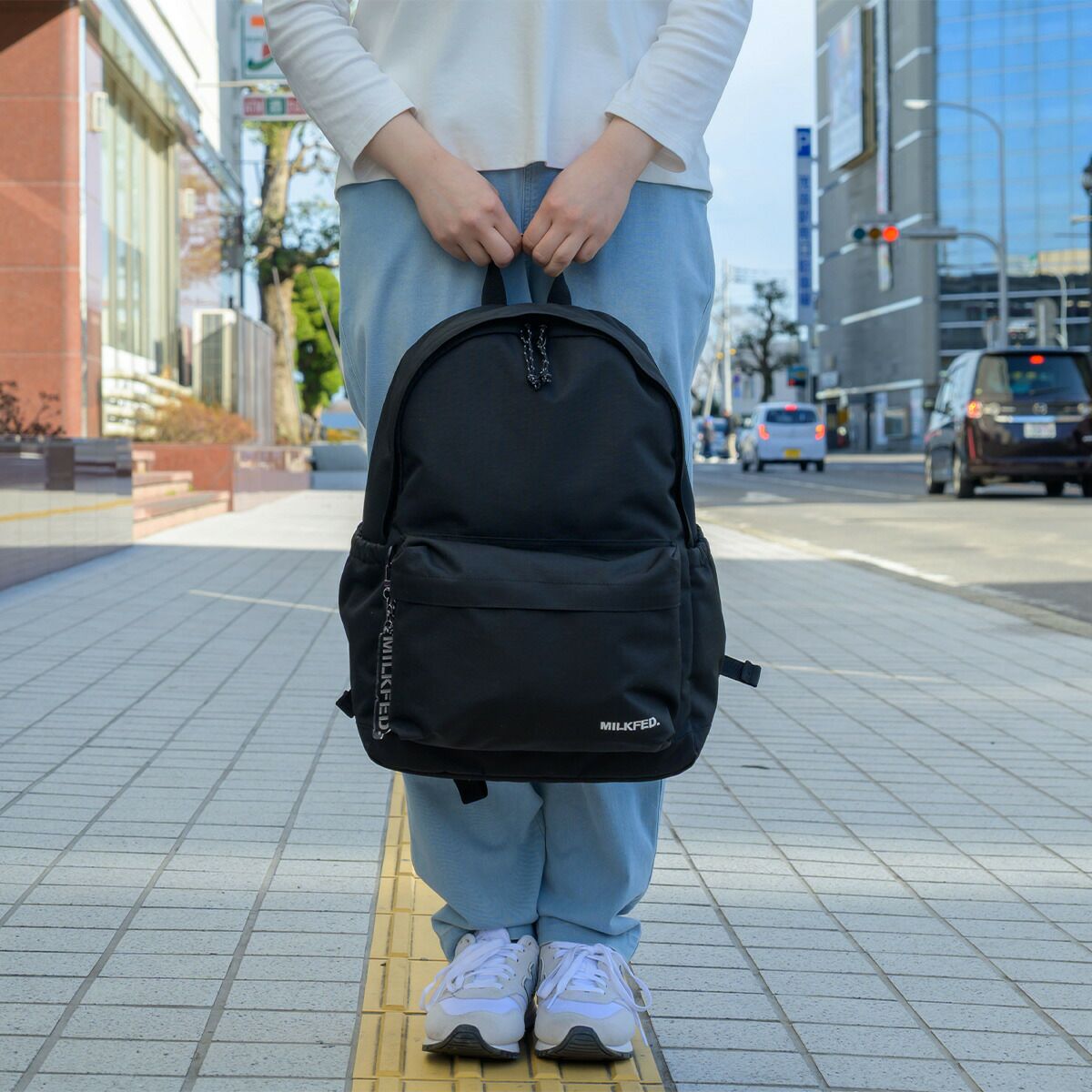 ミルクフェドリュックMILKFED.23L通学通勤A4DAILYDAYPACKリュックサックデイパックレディース女子中学生高校生大学生通学リュック小さい小さめおしゃれシンプル人気ブランド103251053008