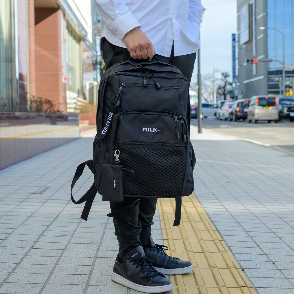 ミルクフェド リュック MILKFED. 23L 通学 B4 A4 W ZIP BACKPACK 定番