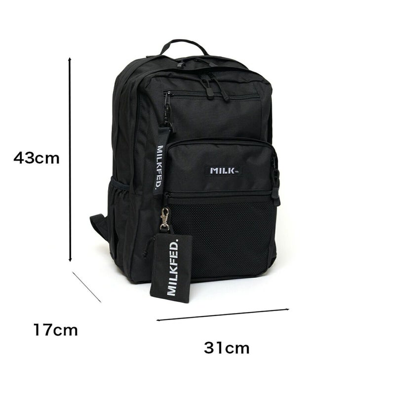 ミルクフェドリュックMILKFED.23L通学B4A4WZIPBACKPACK定番リュックサックレディース女子中学生高校生大学生通学リュック大きい大容量おしゃれシンプル人気ブランド103202053019