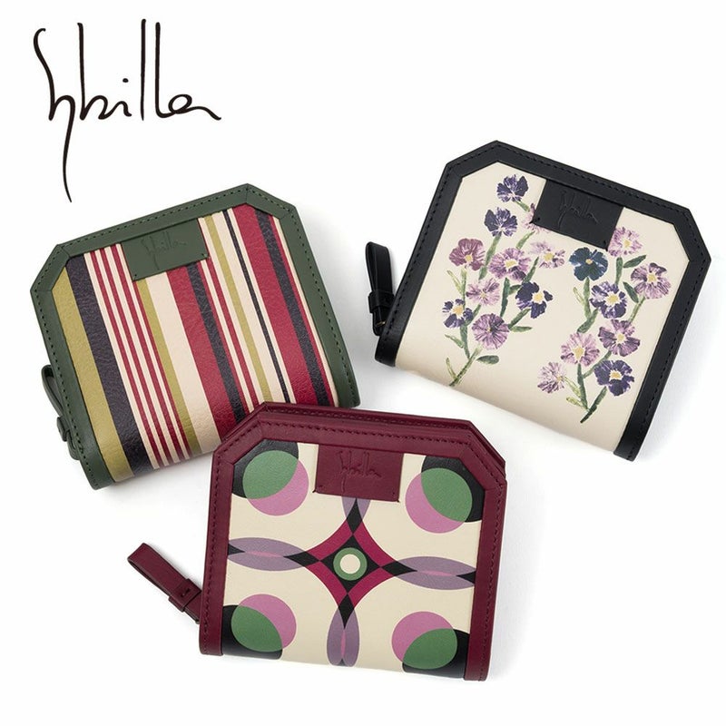 シビラ財布sybilla2つ折財布二つ折りアルマ女性レディースブランド牛革コンパクトおしゃれかわいい5470521