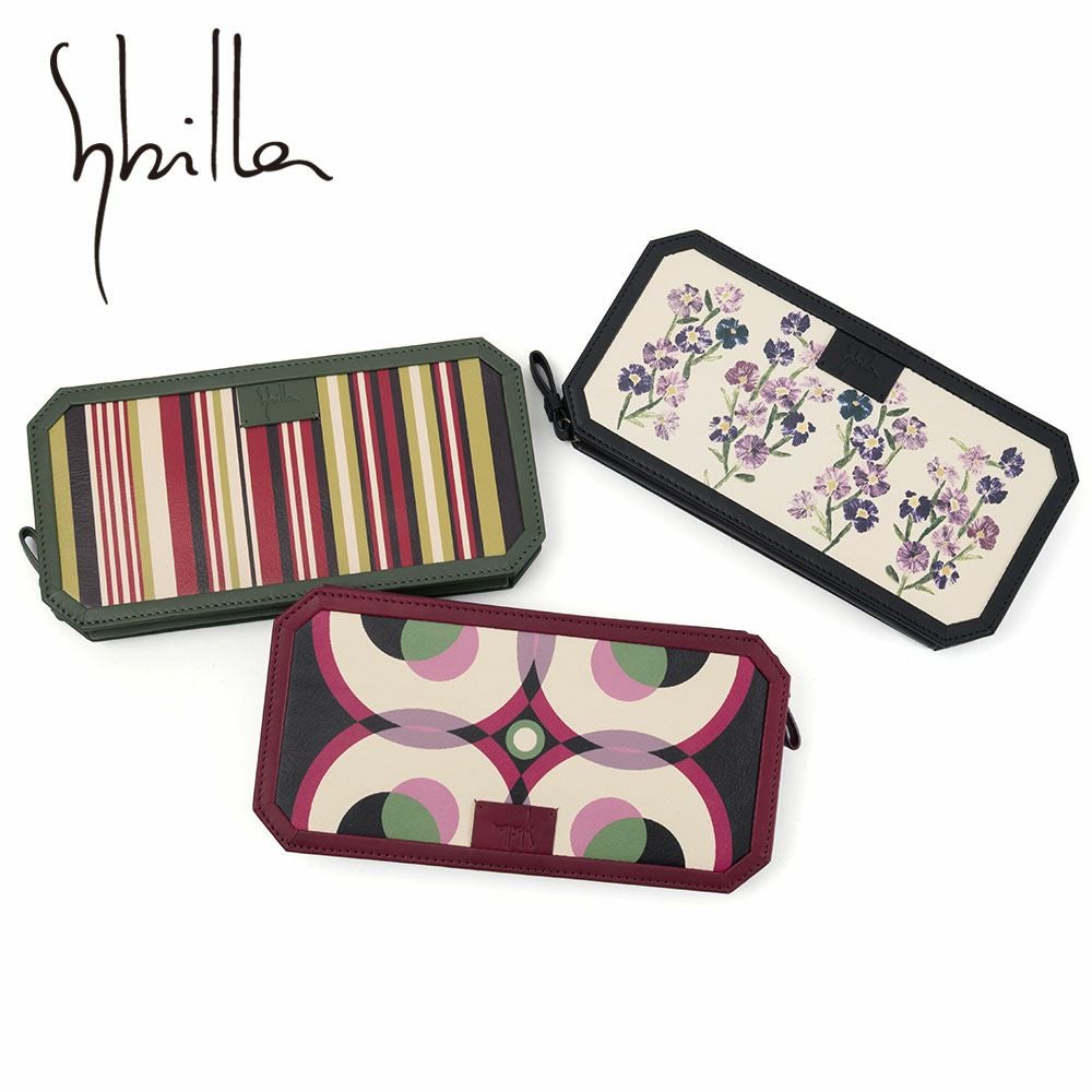 シビラ財布sybilla長財布アルマラウンドファスナー型女性レディースブランド大容量牛革おしゃれかわいい5470523