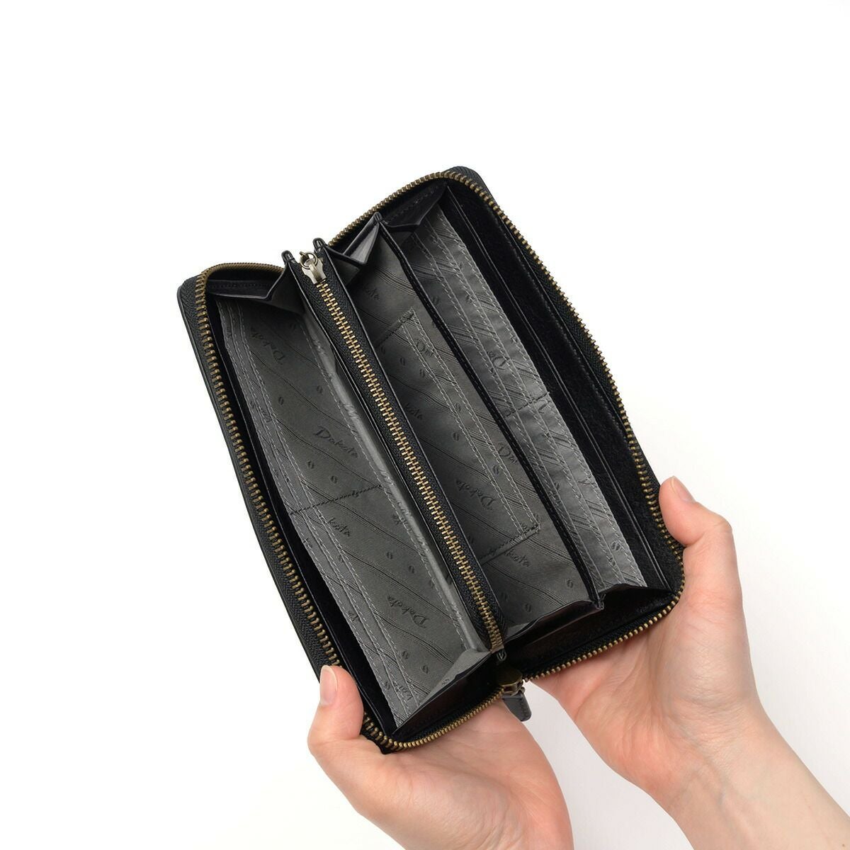 ダコタDakota長財布ラウンドファスナーメンズエティカ財布本革大容量レザー小銭入れありファスナー付きファスナーブランドブラック黒グリーン緑DakotaBLACKLABELダコタブラックレーベル0620323