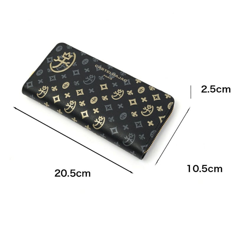 カステルバジャック長財布ラウンドファスナー財布メンズレディースマドレーヌCASTELBAJAC長札本革革レザーフルオープンファスナーロングウォレット人気ブランド大容量65633