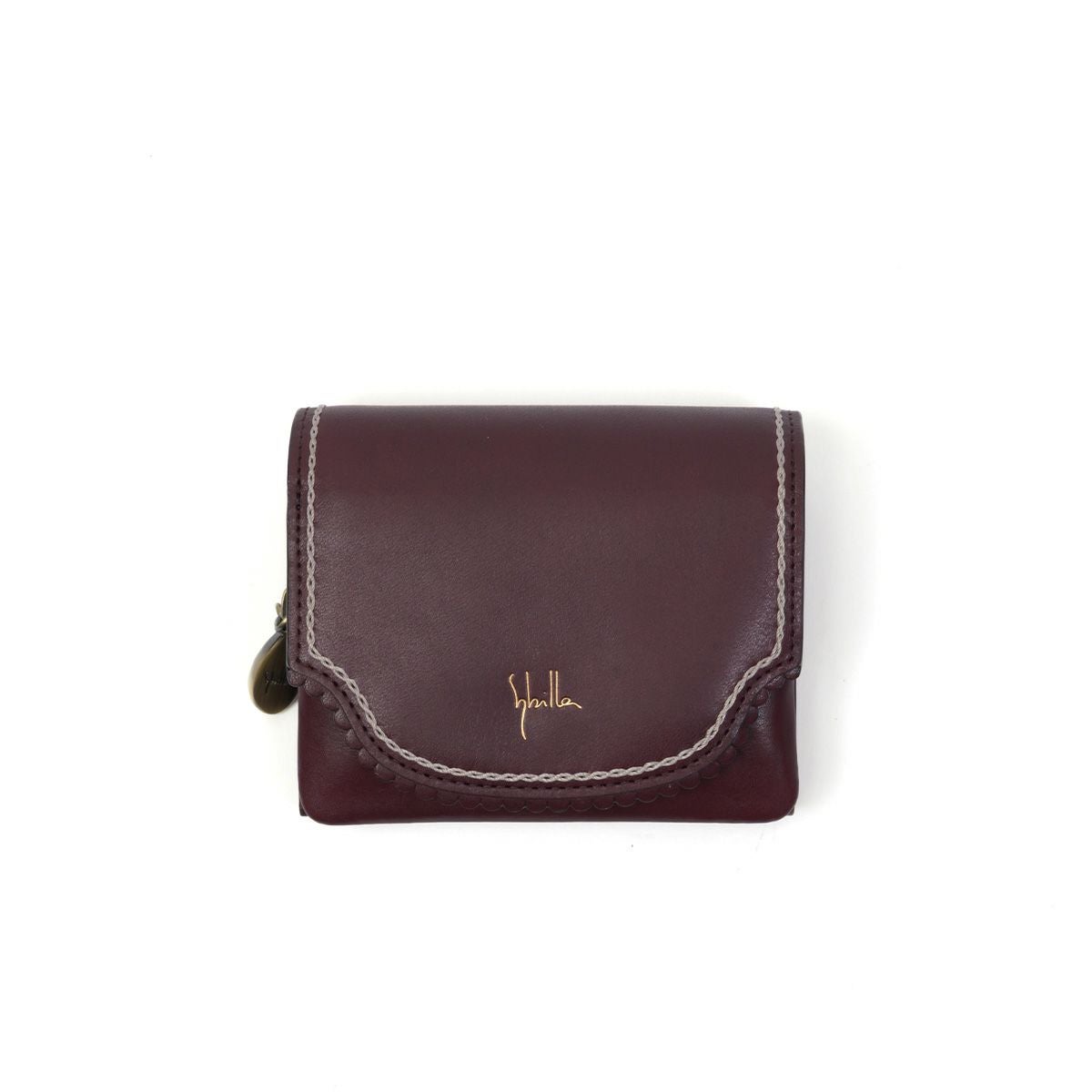 シビラ財布二つ折り財布かぶせsybilla二つ折り折り財布カデネータレディース小銭入れあり2つ折り財布ブランドミニウォレットウォレットかわいいおしゃれコンパクト本革5470551