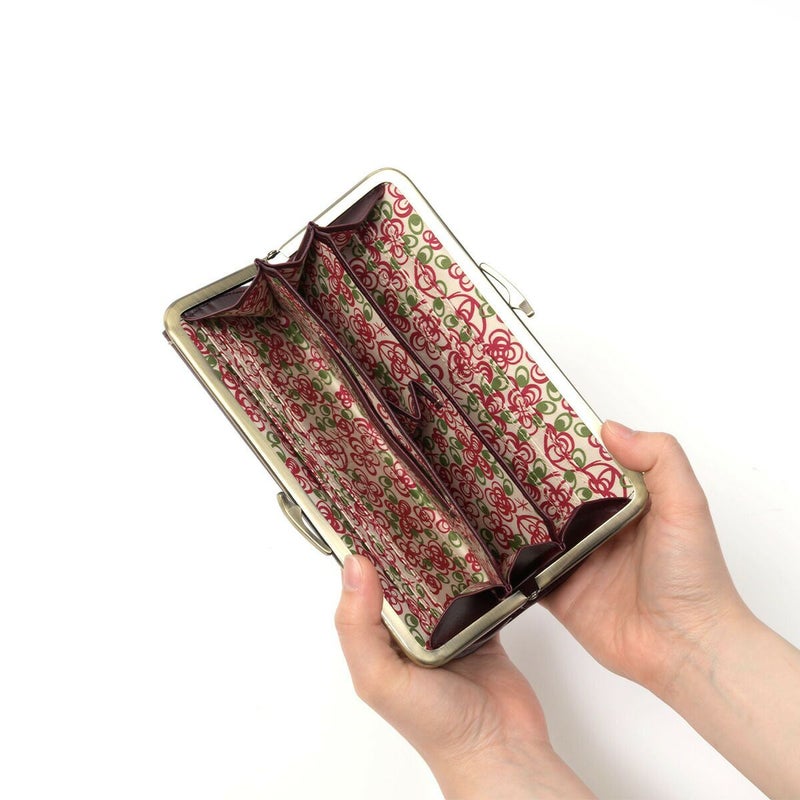 シビラ長財布sybilla財布がま口カデネータレディース小銭入れありブランドロングウォレットウォレットかわいいおしゃれ大容量本革5470554