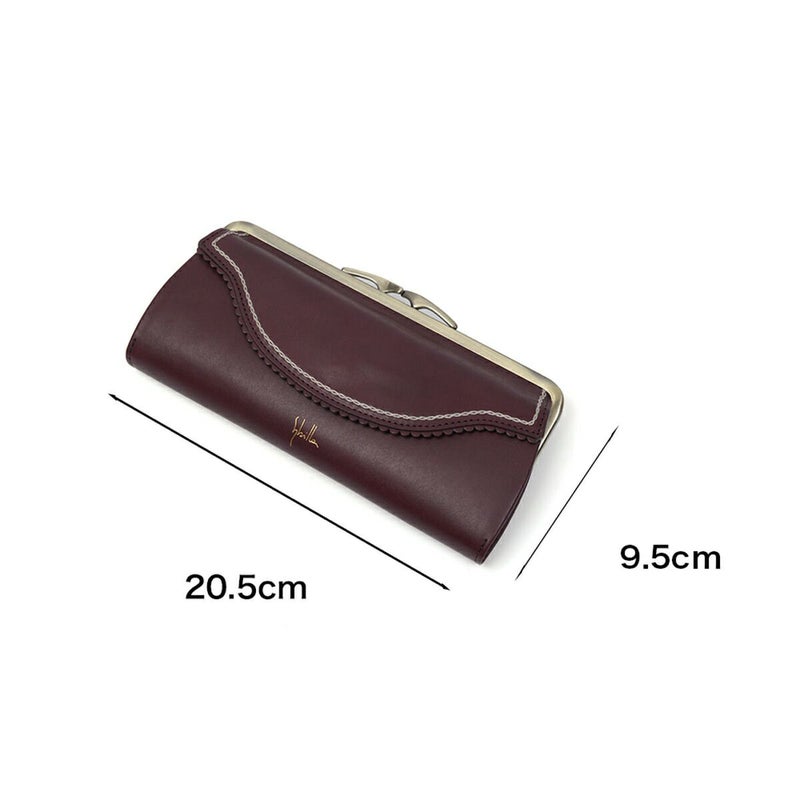 シビラ長財布sybilla財布がま口カデネータレディース小銭入れありブランドロングウォレットウォレットかわいいおしゃれ大容量本革5470554