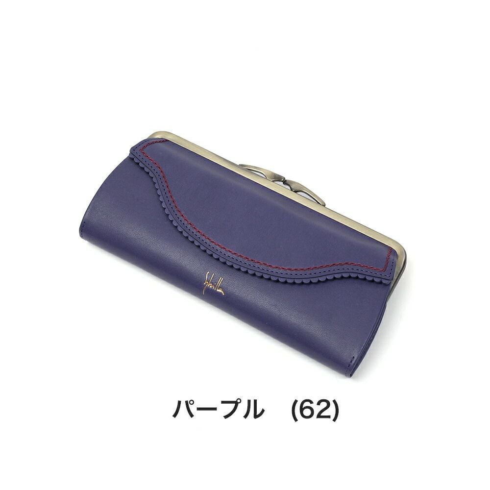 シビラ長財布sybilla財布がま口カデネータレディース小銭入れありブランドロングウォレットウォレットかわいいおしゃれ大容量本革5470554