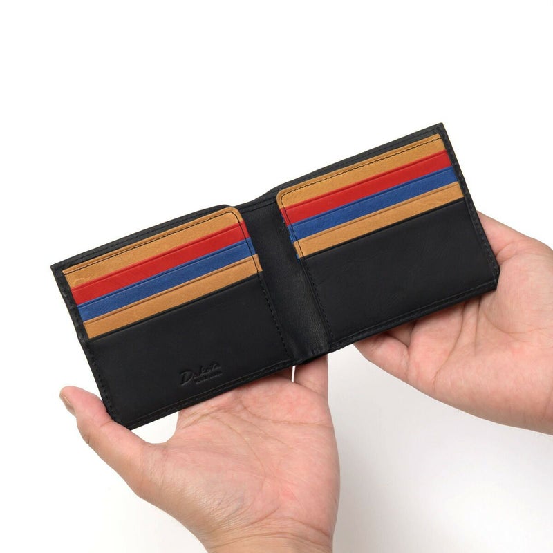 ダコタ財布Dakota二つ折り財布純札札入れ小銭入れなしメンズレディースワキシー札入れ折り財布本革レザーコンパクトハーフウォレットブランドイタリア製ダコタブラックレーベル0625911