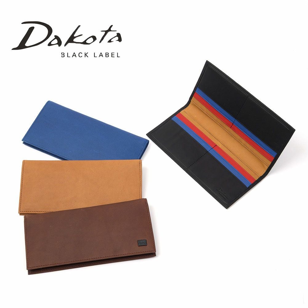 ダコタ長財布Dakota財布純札長札小銭入れなしメンズレディースワキシー札入れ折り財布本革レザー大容量ロングウォレットウォレットブランドイタリア製牛革ダコタブラックレーベル0625914