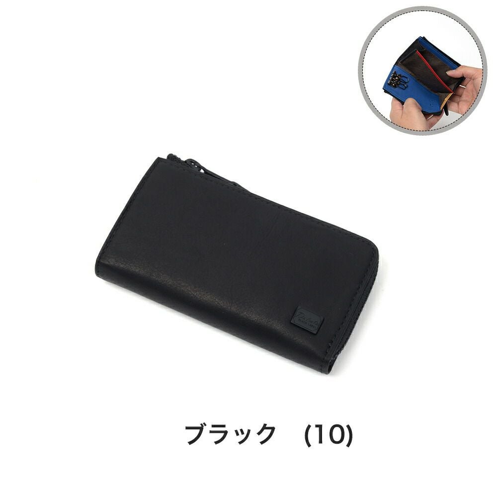 ダコタキーケースDakota鍵入れ鍵ケース3連スマートキーメンズレディースワキシーL字ファスナー本革レザーコンパクトブランドイタリア製牛革DakotaBLACKLABELダコタブラックレーベル0625918