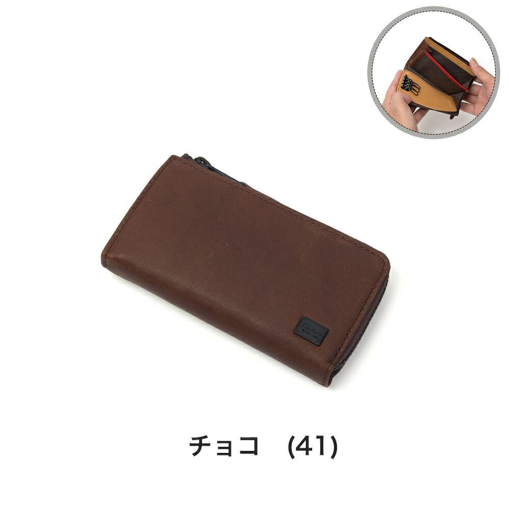 ダコタキーケースDakota鍵入れ鍵ケース3連スマートキーメンズレディースワキシーL字ファスナー本革レザーコンパクトブランドイタリア製牛革DakotaBLACKLABELダコタブラックレーベル0625918