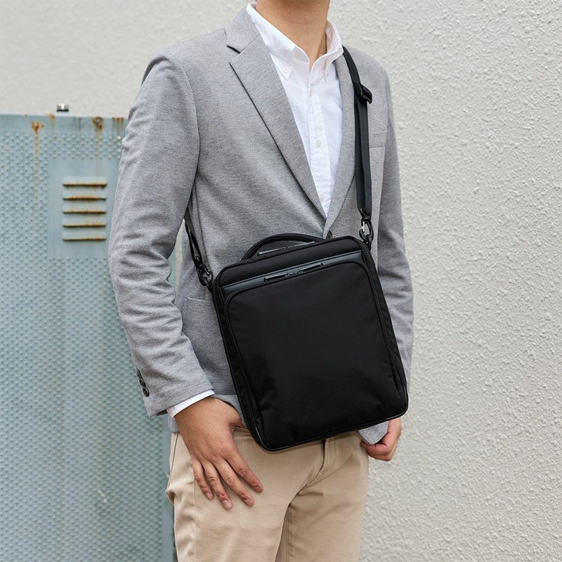 エースショルダーバッグLサイズace.GENEエースジーンB5サイズフレックスライトフィットバッグメンズ大容量大きめ通勤aceGENE縦型プレゼント男性ブランド54553