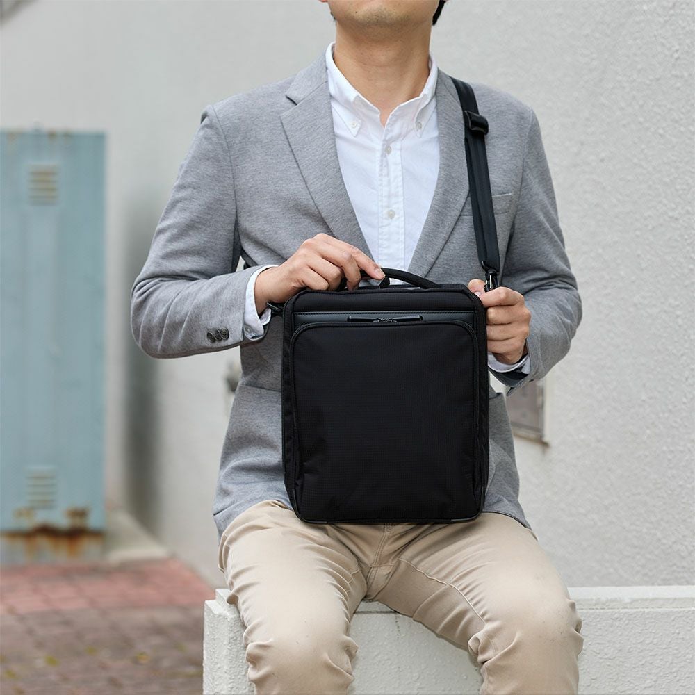 エースショルダーバッグLサイズace.GENEエースジーンB5サイズフレックスライトフィットバッグメンズ大容量大きめ通勤aceGENE縦型プレゼント男性ブランド54553