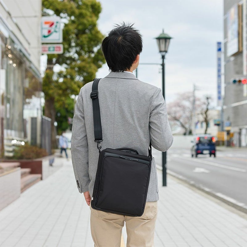 エースショルダーバッグA4サイズace.GENEエースジーンフレックスライトフィットバッグメンズ大容量大きめ通勤aceGENE縦型プレゼント男性ブランド54554