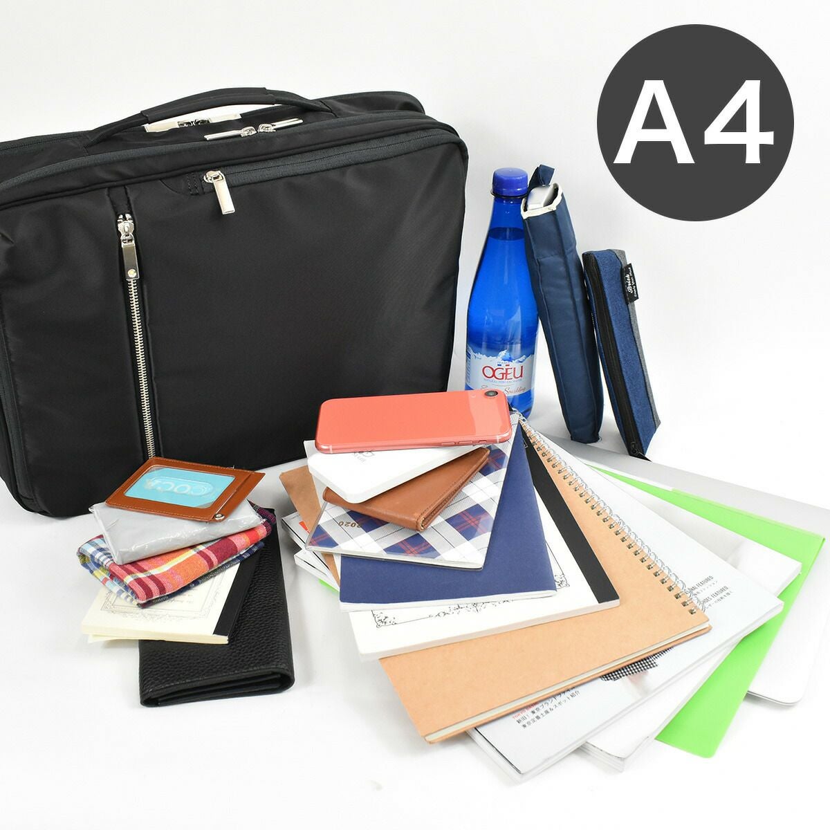 【ポイント10倍】ace.GENE(エースジーンレーベル)ガジェタブル3wayビジネスバッグA4ファイルサイズメンズ防水撥水通勤パソコン収納２気室おしゃれかっこいいブラックネイビーカーキ|ビジネスリュックリュックバックパックバッグバックビジネス3way