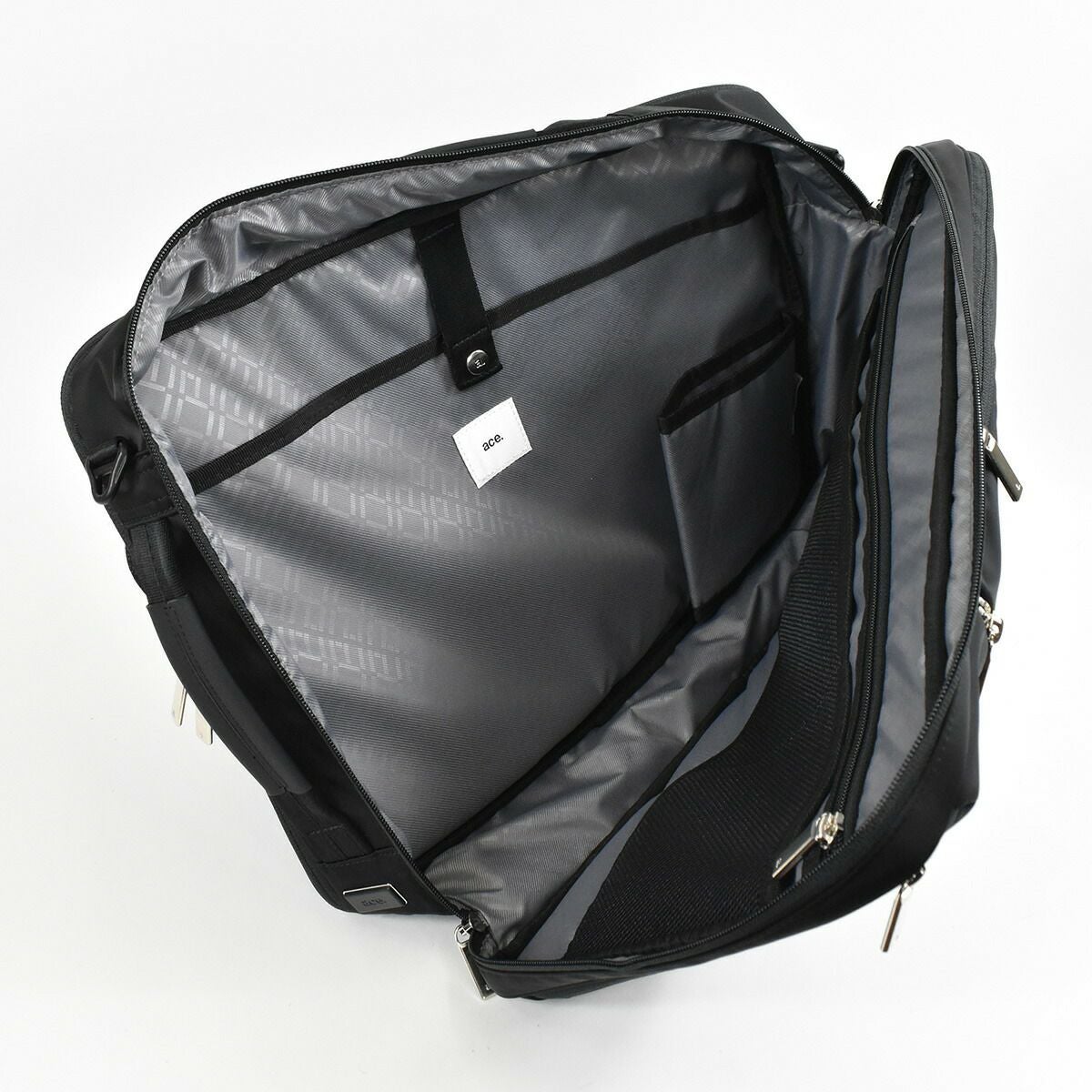 【ポイント10倍】ace.GENE(エースジーンレーベル)ガジェタブル3wayビジネスバッグA4ファイルサイズメンズ防水撥水通勤パソコン収納２気室おしゃれかっこいいブラックネイビーカーキ|ビジネスリュックリュックバックパックバッグバックビジネス3way