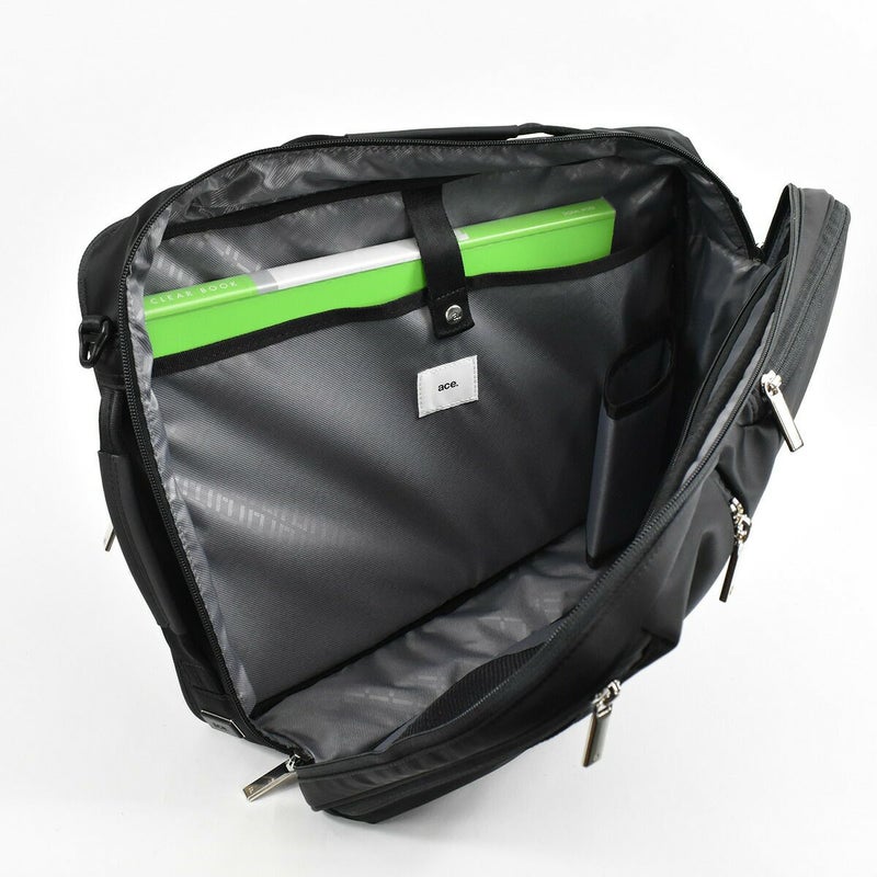 【ポイント10倍】ace.GENE(エースジーンレーベル)ガジェタブル3wayビジネスバッグA4ファイルサイズメンズ防水撥水通勤パソコン収納２気室おしゃれかっこいいブラックネイビーカーキ|ビジネスリュックリュックバックパックバッグバックビジネス3way