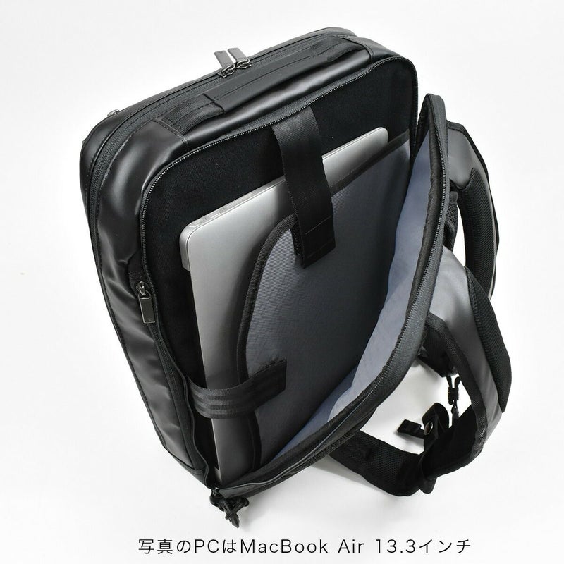 ace.GENE(エースジーンレーベル)ガジェタブルWRビジネスリュックA4サイズビジネスバッグメンズ自転車防水撥水通勤パソコン収納２気室おしゃれかっこいい|ビジネスバックリュックリュックサックバックパックバッグバックビジネス