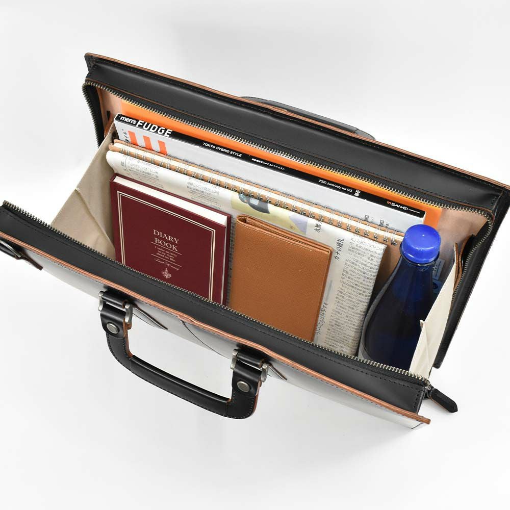 【10%OFFクーポン&P10倍】コンプレックスガーデンズCOMPLEXGARDENS枯淡コタン本革ブリーフケースビジネスバッグA4サイズ大開きタイプメンズ