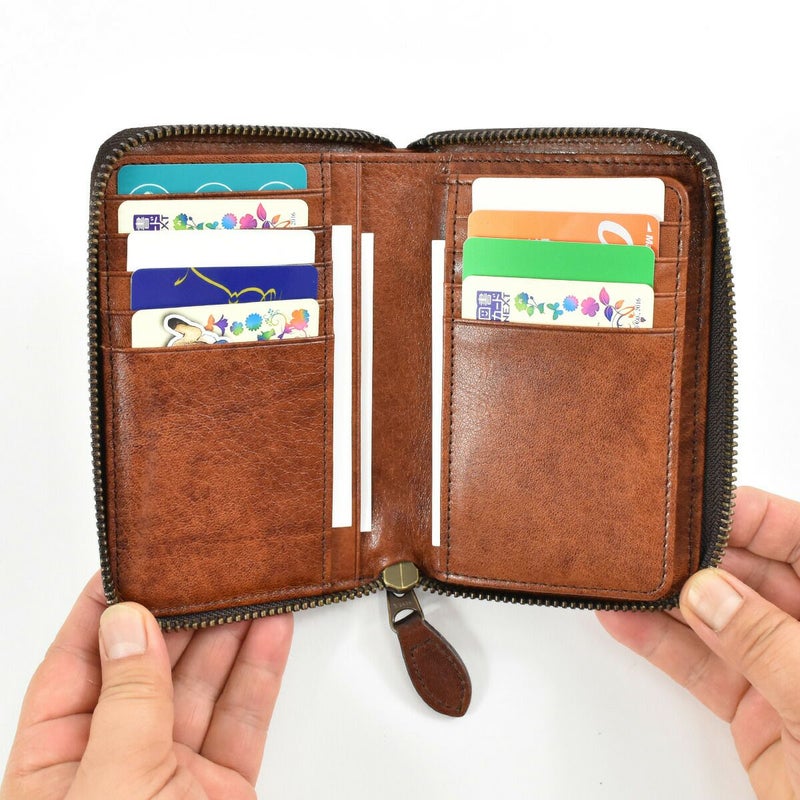 【ポイント10倍】LugardラガードG3ラウンドファスナー二つ折り財布メンズ本革牛革革レザー