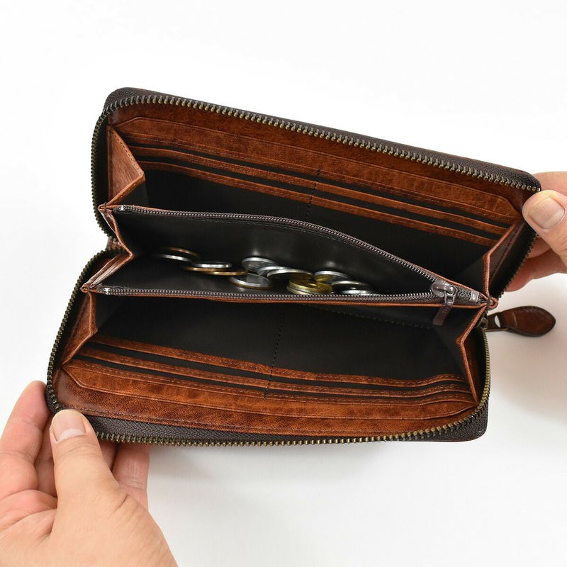 【10%OFFクーポン&P10倍】LugardラガードG3ラウンドファスナー長財布メンズ本革牛革革レザー|財布ウォレットロングウォレットメンズ財布クリスマスクリスマスプレゼントギフトプレゼント彼氏おしゃれ誕生日プレゼント男性