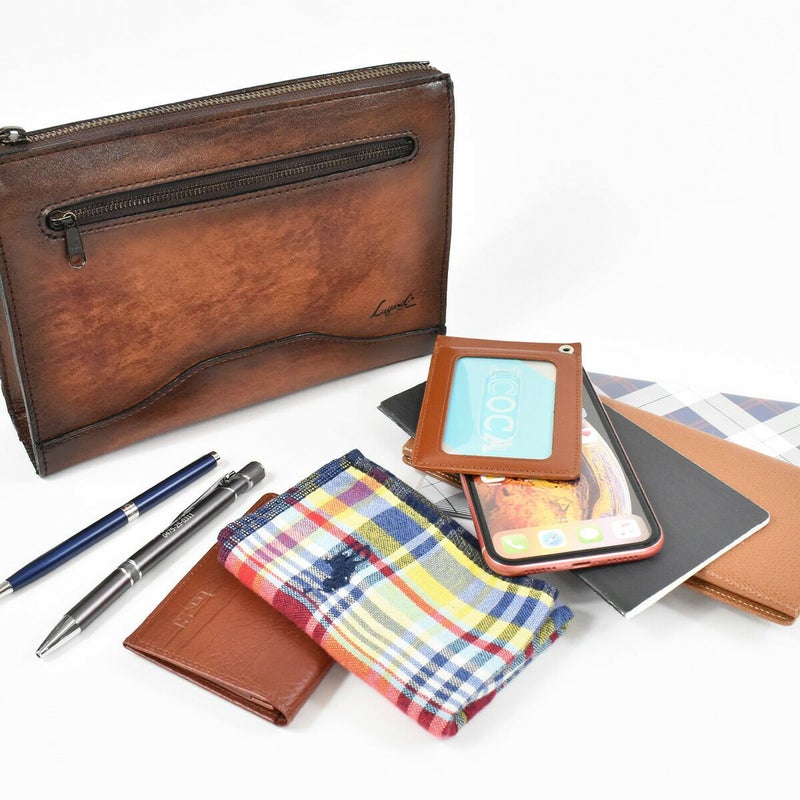 LugardラガードG3本革セカンドバッグ三角マチMサイズ5212|クラッチバッグクラッチバックセカンドバックメンズ結婚式フォーマルレザー本革牛革普段使いブランド国産日本製ブランドブラウン