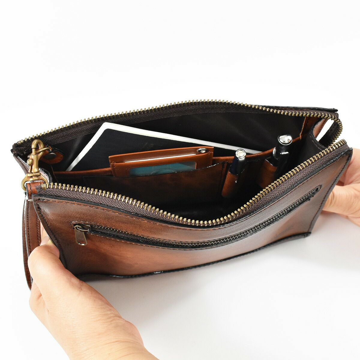 【10%OFFクーポン&P10倍】LugardラガードG3本革セカンドバッグ三角マチMサイズ5212|クラッチバッグクラッチバックセカンドバックメンズ結婚式フォーマルレザー本革牛革普段使いブランド国産日本製ブランドブラウン