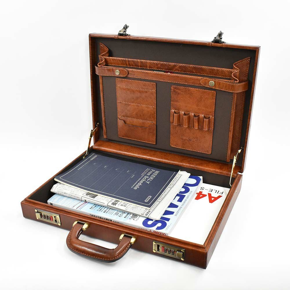 LugardラガードG3シリーズ本革アタッシュケースB4サイズB4LGg5241|ビジネスバッグビジネスバックアタッシェケースメンズメンズバックバッグバックかばんカバン鞄日本製国産牛革青木鞄AOKIハード