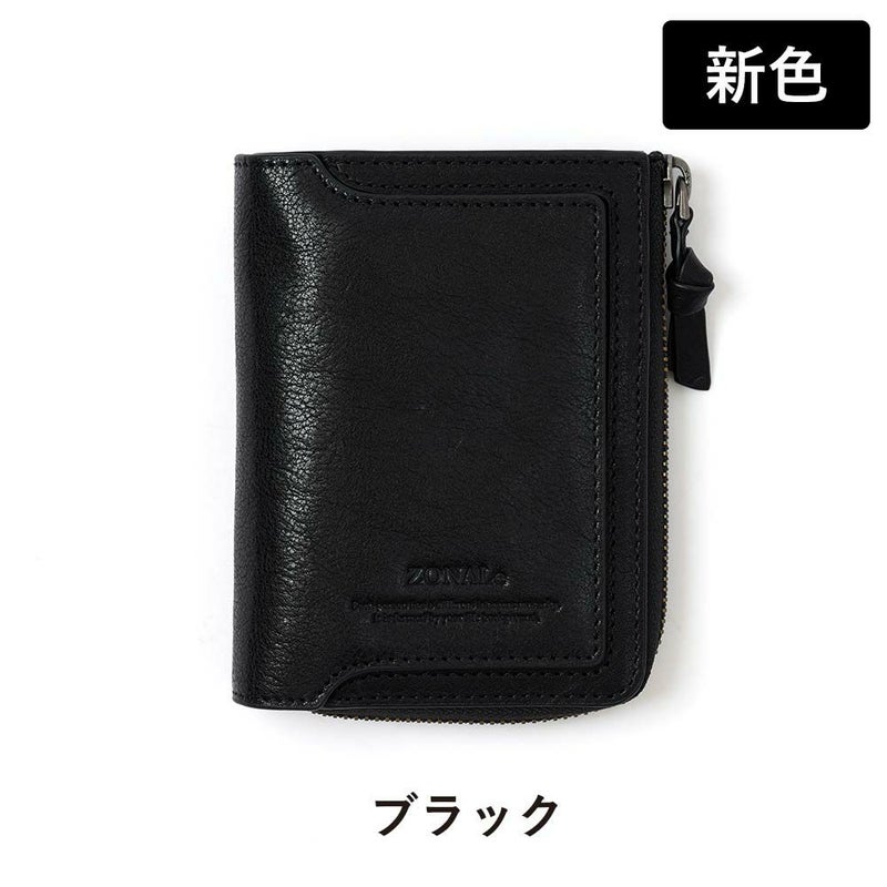 ZONALeゾナール二つ折り財布二つ折り財布2つ折り本革革レザーメンズレディースオルロORLO折りたたみ小銭入れ付きラウンドファスナーブランドおしゃれ縦型タテ型人気大容量ギフトプレゼント男性女性31222