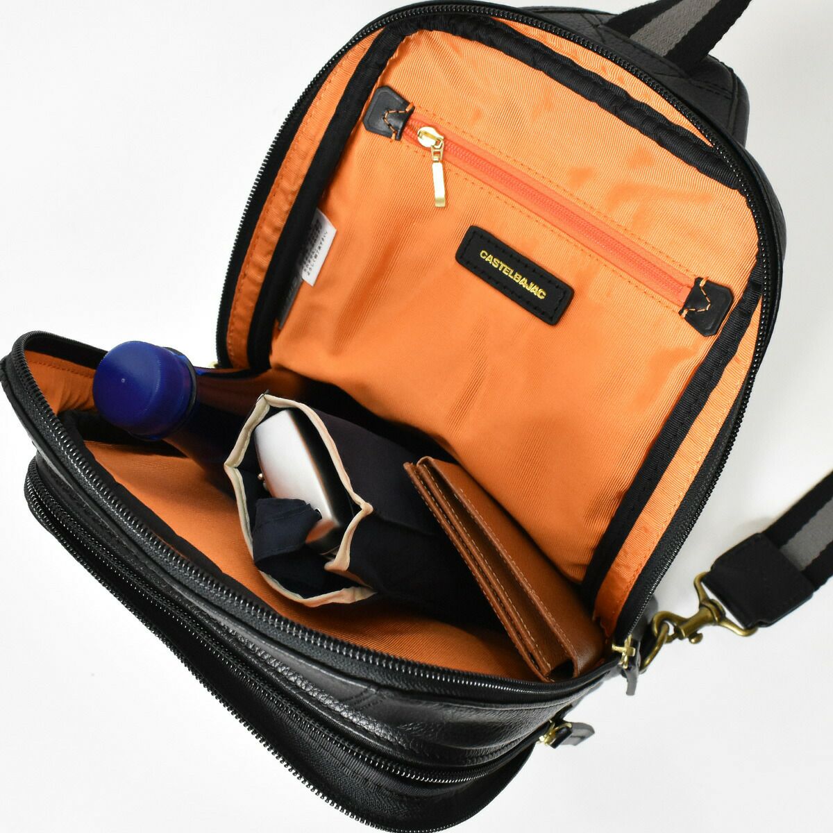 【10%OFFクーポン&P10倍】カステルバジャックCASTELBAJACロンド・シリーズ本革レザーワンショルダーボディバッグボディバックショルダーバッグショルダーバックショルダーメンズ