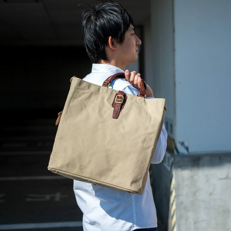 シルバーレイククラブこだわりの帆布シリーズ2wayトートバッグタテ型Mサイズ