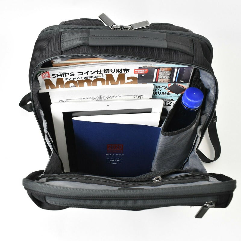 【ポイント10倍】ace.GENE(エースジーンレーベル)ガジェタブルCBビジネスリュックA4サイズメンズ自転車防水撥水通勤パソコン収納２気室おしゃれかっこいいブラック黒ネイビー|リュックリュックサックバックパックバッグバックビジネスかばんacegene