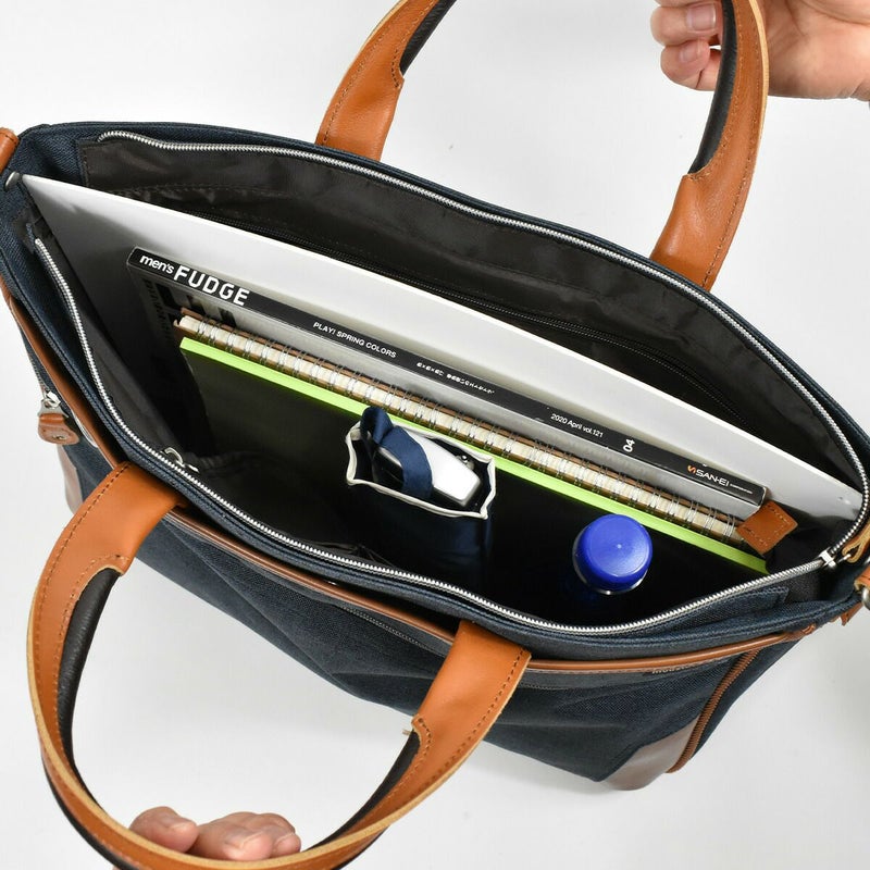 HARVEST(ハーヴェスト)MOUSTACHE(ムスタッシュ)2wayビジネスバッグA4サイズ通勤かばんブリーフケースエキスパンド機能黒コングレー