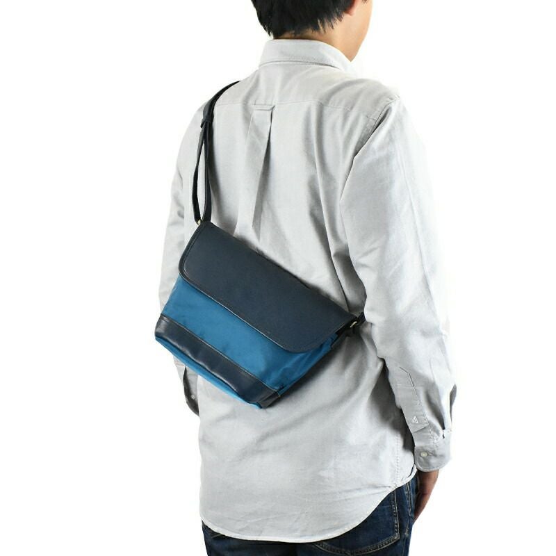 【ポイント10倍】DOUBLESダブルスHARVESTハーヴェストハーベスト本革&ナイロンかぶせ型ショルダーメンズショルダーバッグ斜め掛けショルダークロコンレッド牛革ショルダーMOUSTACHEムスタッシュショルダーバックJOK7075