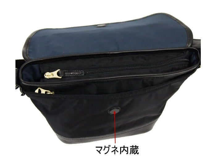 【ポイント10倍】DOUBLESダブルスHARVESTハーヴェストハーベスト本革&ナイロンかぶせ型ショルダーメンズショルダーバッグ斜め掛けショルダークロコンレッド牛革ショルダーMOUSTACHEムスタッシュショルダーバックJOK7075