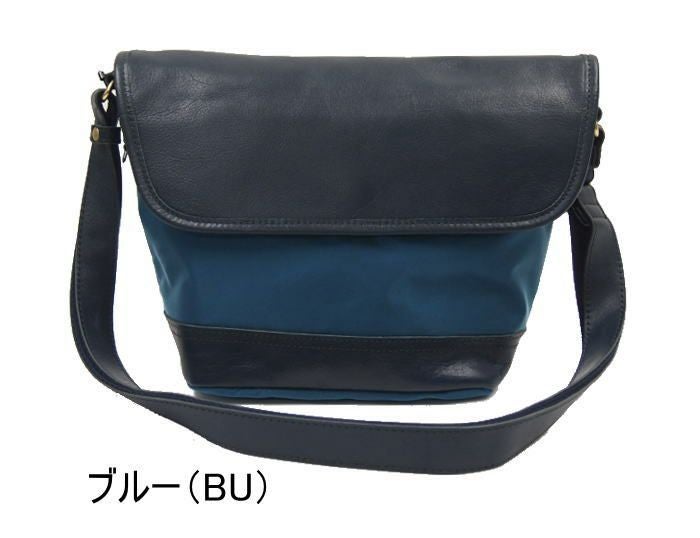 【ポイント10倍】DOUBLESダブルスHARVESTハーヴェストハーベスト本革&ナイロンかぶせ型ショルダーメンズショルダーバッグ斜め掛けショルダークロコンレッド牛革ショルダーMOUSTACHEムスタッシュショルダーバックJOK7075